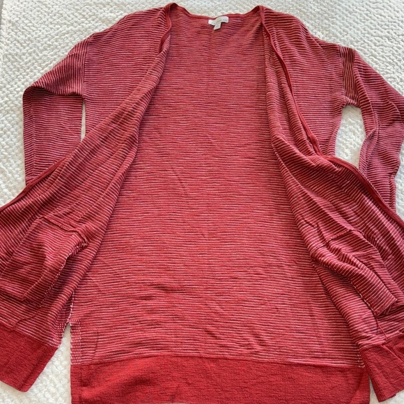 🧡 Women’s Evereve Allison Joy Open Front Cardigan – Size L - Picture 7 of 13